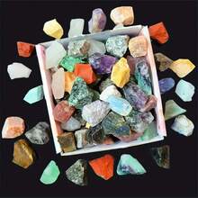 100g/500g/Bag Vibrant Bohemian Mixed Color Natural Tumbled Stones & Crystals - Assorted Polished Gemstones For Home Decor