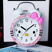 Mositu 1pc Cute Mute Desk Alarm Clock, Bedside Display Clock, Creative Children Bedroom Accessory Gift