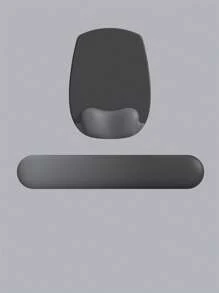 Mouse Pad With Wrist Rest, Comfortable Memory Foam Wrist Rest, Suitable For Computer Keyboard, Mouse Silicone Wrist Pad, Ergonomic Mouse Pad Set, Easy To Type And Relieve Pain, Simple And Thick Anti-Slip Computer Hand Pad