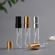 Juego de 20 botellas de vidrio recargables de 2ml, 3ml, 5ml y 10ml con tapa de metal de aluminio, botellas de spray de vidrio portátiles para muestra de perfumes