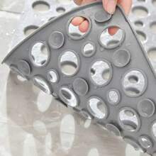 Drainage Hole Bath Mat Non-Slip Bath Mat Easy To Clean Drainage Hole And Suction Cup Bathtub Mat Bathroom Accessories Back To School