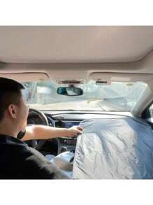 1 pièce Pare-soleil de pare-brise de voiture, pare-soleil intérieur pour protéger contre l'éblouissement et la chaleur, accessoire essentiel pour le stationnement, cadeau idéal