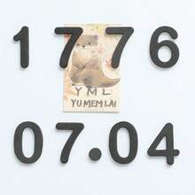 1/3/10 buc/set autocolante magnetice pentru frigider cu numere negre, magneți de frigider combinați DIY, decor aniversar, cadou, decorare pentru casă și bucătărie