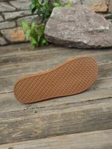 Sandali casual comodi con suola spessa da donna, scarpe da spiaggia estive versatili con cinturino, stile inglese a contrasto di colore