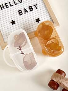 1 套 = 1 个日用 + 1 个夜用（有或无盒子/盒子 + 链）婴儿奶嘴，适合 3 个月左右的婴儿，日用奶嘴和夜用助眠剂，全硅胶奶嘴（形状/盒子随机发送）