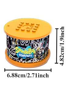 SpongeBob SquarePants Blind Box Building Blocks Toy, Cute Cartoon Action Figure With Storage Base,Cartoon Character Desk Decor & Collectibles
