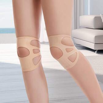 女式硅胶护膝超薄隐形髌骨支撑徒步足球篮球健身房配件护膝运动护膝健身房护膝