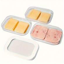 Set di contenitori impilabili in 3 piani per frigorifero con coperchi - ideali per carne, verdure e frutta - set di organizer da cucina in plastica