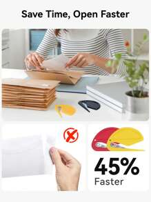 6PCS Macarons Envelope Opener - Letter Opener Envelope Slitter With Safety Concealed Sharp Blade For Women,Men,Office Worker,Graduate Students.Mail Opener For Home,Office,Postal