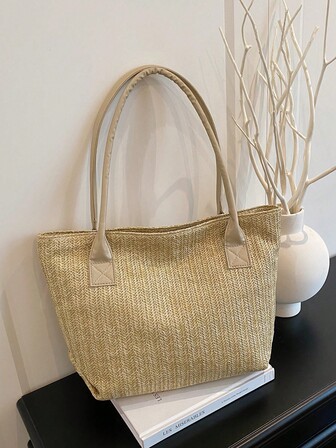 1 件女士时尚尼龙单肩托特包，情人节礼物