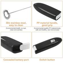 迷你电动奶泡搅拌机无线咖啡打蛋器手持打蛋器卡布奇诺起泡器厨房打蛋器工具 - 彩色 - 查看 6