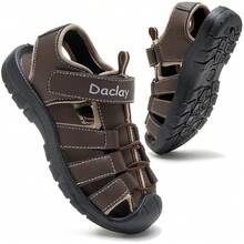 Sandalias casuales para niños para exteriores, sandalias deportivas para niños para exteriores, sandalias para correr para niños/niñas - Marrón - Ver 2