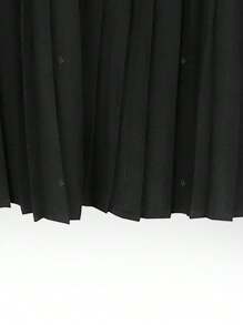 ii Polo Collar Solid Color Pleated Back Elegant Casual Shirt