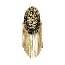 1 Pc Diamond Encrusted Clothing Accessories, Accessories, Suits, Metal Fashion Tassel Shoulder Patches On Shoulder Badge With Decorative Accents For Clothing Embellishment - Multicolor - View 14