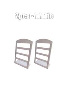 Folding Z 1pc Jewelry Holder Organizer Earring Organizer With 24 Holes Jewelry Display Storage,Solid Color L-Shaped Acrylic Jewelry Display Stand, Modern & Simple Plastic Earrings Storage Rack For Stud Earring Collection, For Woman Gifts Earring Back To School