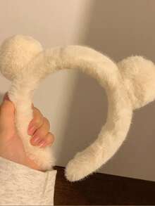 1pc Women Cute Rabbit Ear Headband, Sweet Rabbit Ear Hair Accessory, Non-Damaging 3D Headband For Washing Face & Styling, Suitable For Going Out, Valentine's Day Couple Gift,Hairband,Hair Hoop Headbands Head Accessories