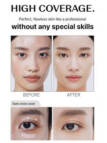 the SAEM Cover Perfection Tip Concealer 0.5 Ice Beige，液体多用途遮瑕膏，全覆盖妆容，适用于痤疮、瑕疵、黑眼圈、色素沉着和瑕疵，K-Beauty，韩国化妆品 - 6.5g/0.23oz。 - 0.5 lce Beige - 查看 3