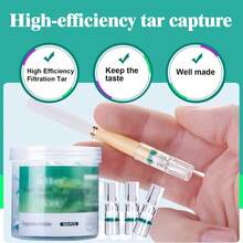 200pcs/Pack Super Healthy Tar Filter Mouthpiece - Cigarette Smoking Filter Tip, Effective For Both Men And Women, Coarse And Fine Cigarettes, Designed For Health To Reduce Tar And Nicotine, Suitable For Household Use - Green - View 4