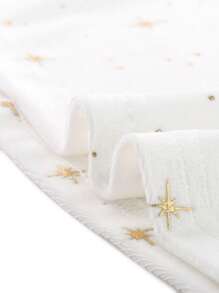 Women's Summer Prom Mesh Sheer Sleeve Sparkly Party Glitter Star Metallic Velvet Dress