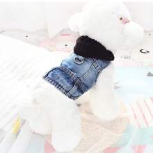 1pc New Hooded Harness Vest, Suitable For Small Dogs Like Poodle, Bichon Frise, Teddy, Spring/Autumn Pet Clothes