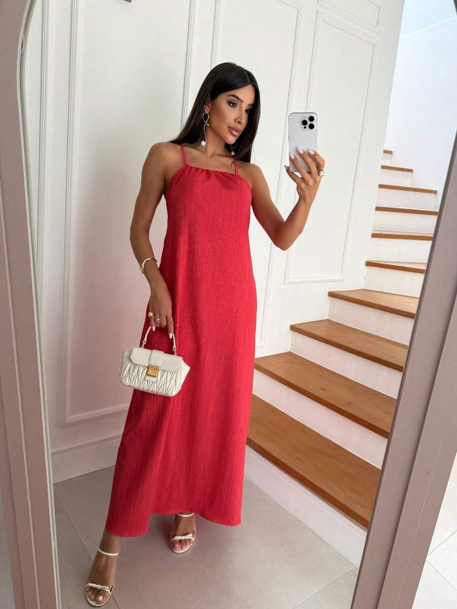 Women Long Dresses - Rojo - Ver 1