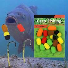 15pcs Artificial Carp Bait-Double Color Floating Fishing Beads For Carp Eurasian-Ideal Gift For Carp Angler