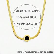1 Set Elegant Minimalist Fashion Roman Coin & Serpentine Stainless Steel Necklace, Bracelet & Earrings Jewelry Set, Suitable For Women's Daily Outfit Or Commuting Style, Great Gift For Mother's Day