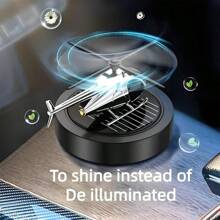 Car Accessories,Car Air Freshener Helicopter Solar Energy Rotating Fragrance Alloy Diffuser, Helicopter Car Fragrance Diffuser, For Car, Office