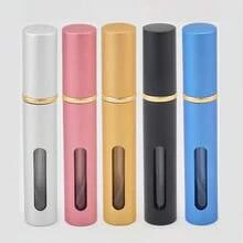 3 件随机颜色10ml 香水雾化器玻璃香水分配器高级旅行喷雾瓶可再填充便携式空迷你瓶 - 彩色 - 查看 8