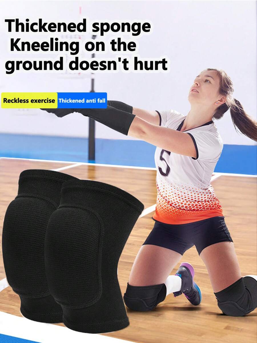 1 pezzo, ginocchiere in spugna spesse e calde per sport all'aperto, danza, pallavolo, corsa, yoga, inginocchiamento, anti-collisione, adatte per la protezione durante l'allenamento quotidiano, yoga, accessori per fitness in palestra, supporto per le ginocchia - Multicolore - Visualizzare 1