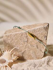 Tropiscape 1pc Lucky Fish Anklet With Unique Design And Fish Braided Foot Chain Autumn Winter Gifts - Multicolor - View 1