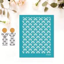 Clay Silk Screen Printing Stencils, Small Flower/Branch/Leaf Pattern, Polymer Screen For Handmade Crafts, Earring Making, Scrapbooking & Stamping - Multicolor - View 17