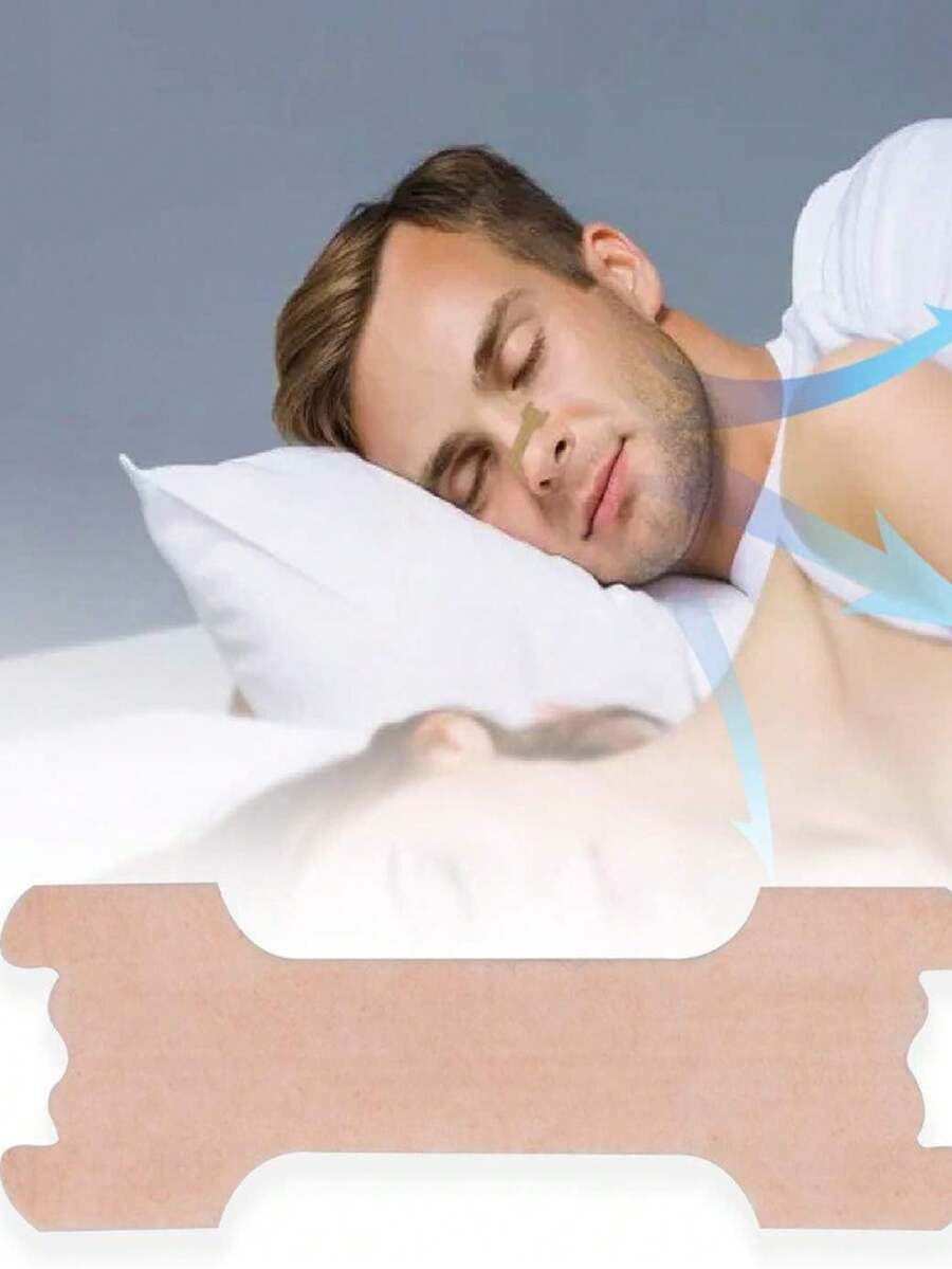 10pcs Breathable Anti-Snoring Nose Strips, Elastic Physical Nasal Dilator To Stop Snoring - View 1