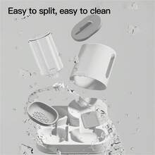 1pc Automatic Cat Water & Food Bowl, Anti-Spill Large Capacity 2-In-1 Pet Feeder