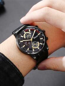 3pcs Men's Classic Casual Low-Key Stylish Watch, Bead Bracelet, Wallet Combination Gift Set - A Perfect Gift For Father, Husband, Boyfriend To Express Love And Care, Cherish Precious Moments