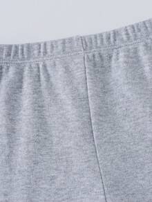 3pcs Baby Boy Elastic Waist Straight Leg Pants, Black/White/Gray