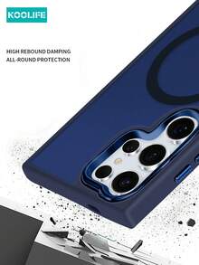 Koolife 1pc Skin-Feel Electroplated Matte Magnetic Case, Anti-Slip Anti-Drop, Skin-Feel Matte, Ultra-Thin Hard Shell PC+TPU, Compatible With IPhone 16/16 Pro/16 Plus/16 Pro Max/11/11 Pro/11 Pro Max/12/12 Pro/12 Pro Max/13/13 Pro/13 Pro Max/14/14 Plus/14 Pro/14 Pro Max/15/15 Pro/15 Plus/15 Pro Max, S25 Ultra/24 Plus/23/22 - 藍色 - 查看 9