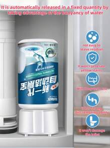 1/2/3 Pcs Dual-Color Toilet Cleaner Blocks, Rose Fragrance, Concentrated Auto Toilet Cleaning Agent, Strong Cleaning, Suitable For Toilet Odor Removal.Toilet Cleaner, Powerful Toilet Cleaning Liquid For Removing Stains, Limescale And Odors, Essential For Household. It Can Effectively Remove Surface Stains, Limescale And Bacteria In The Bathroom, Ensuring The Bathroom Stays Clean And Hygienic