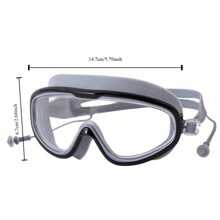 Professional Adult Large Swimming Goggles Waterproof With Earplugs Diving Anti-Fog HD Swimming Goggles For Men And Women