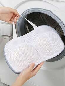 1pc Tulip Pattern Bra Laundry Bag, Thick Anti-Deformation Lingerie Wash Bag For Washing Machine, Delicate Underwear Protection Mesh Organizer, Travel Portable Garment Care Storage Net, Home Laundry Essential Accessory For Intimate Apparel - Multicolor - View 13