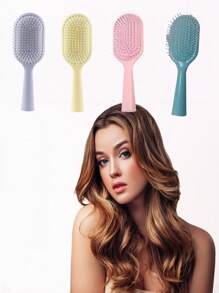 Peigne à air macaron de couleur très attrayant, antistatique et doux. Peigne à coussin d'air pour le massage. Peigne à queue pointue pour les soins des cheveux. Peigne de coiffure, de maquillage et de coiffure. Petit peigne à dents denses.