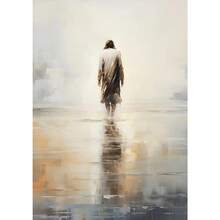 1pc Rellgion Jesus In Prayer Sheep Christian Child Bible Canvas Printing Wall Arts Picture For Living Room Decor Posters Optional Frame ,Wall Art With Frame - Multicolor - View 69