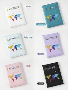 Dompet Paspor Kulit PU Kustom dengan Penutup Magnet, Sampul Paspor Ukiran Laser yang Dipersonalisasi, Aksesori Perjalanan untuk Pria dan Wanita - MultiWarna - View 3