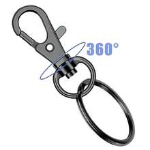 20/40pcs Swivel Snap Hooks With Keychain Rings, Flat Keychain Rings And Clip Hooks, Metal Keyring Hangers, Lobster Claw Hooks With Rings, For Keys, Jewelry Crafts - Keychain+Flat Ring - View 6