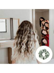 Bộ 18 dây buộc tóc Scrunchies cho phù dâu kèm 6 kẹp tóc vuông, 6 băng đô, 6 kính hình trái tim, quà tặng dễ thương cho tiệc cưới, tiệc trở lại trường, ngày lễ tình nhân, ngày của mẹ, lễ tốt nghiệp - Nhiều màu - Xem 9
