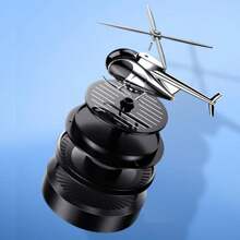 Car Accessories,Car Air Freshener Helicopter Solar Energy Rotating Fragrance Alloy Diffuser, Helicopter Car Fragrance Diffuser, For Car, Office