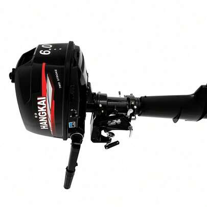 kangten 2-Stroke Outboard Motor With Propeller Shaft Water Cooling System For Fishing Boat