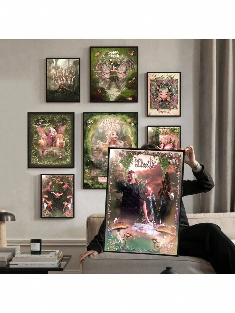 1pc Singer Canvas Painting Wall Pictures Decor Printing Perfect Gift As Living Room Bedroom Office Bar Club Wall Decoration Gifts Birthday Graduation Optional Frame ,Wall Art With Frame