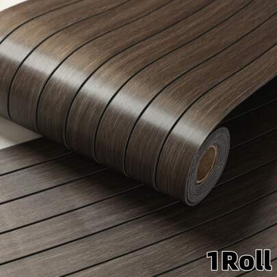 1 rotolo, carta da parati in 3D autoadesiva, spessore 4mm, design effetto legno, ideale per decorazione fai-da-te di casa, perfetta per soffitti, pareti divisorie e superfici curve, adatta per pareti, pavimenti e soffitti, adatta per living