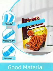 20pcs Food Bag Clips, Portable Food Fresh-Keeping Sealing Clips, Reusable Moisture-Proof And Dust-Proof Clips, Suitable For All Kinds Of Plastic Bags And Snack Bags, Kitchen Storage Boxes And Storage, Kitchen Accessories, Kitchen Gadgets